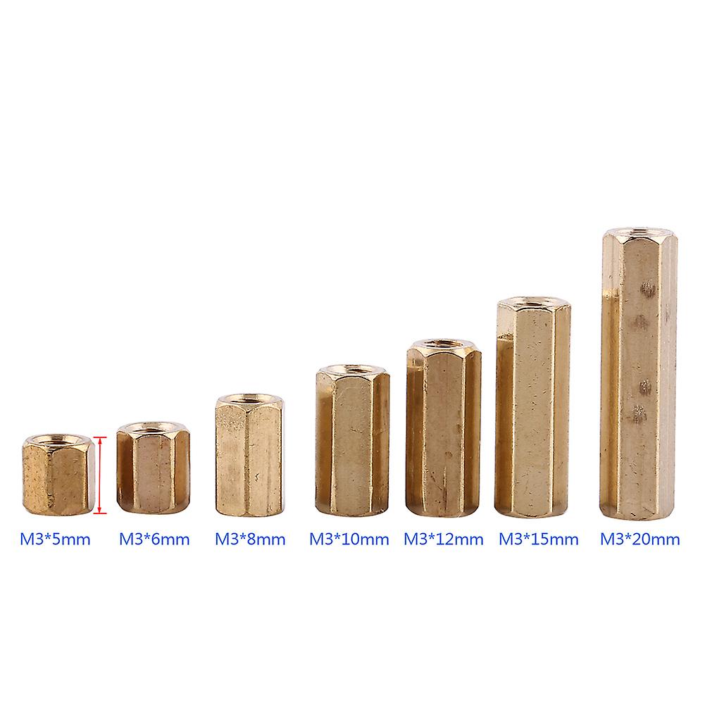 100 Pack M3 Standoff Brass Hex Column Female Support Threaded Standoff For Pcb Board Motherboard[m3*20]