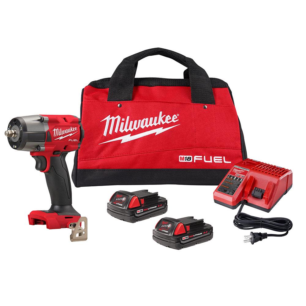 Milwaukee M18 FUEL 3/8 Mid-Torque Impact Wrench with Friction Ring CP2.0 Kit 2960-22CT from Milwaukee