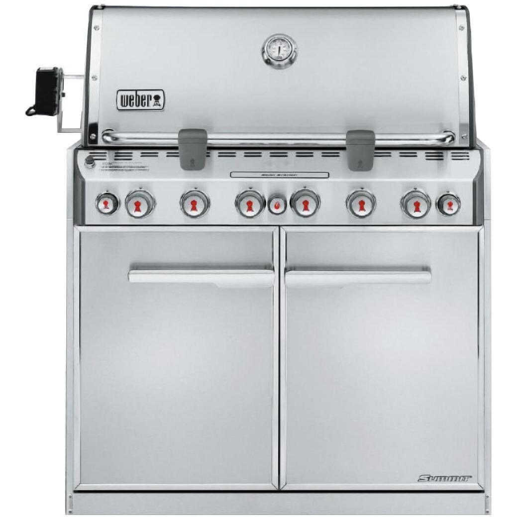 Weber Summit S-660 Built-In Natural Gas Grill With Rotisserie and Sear Burner