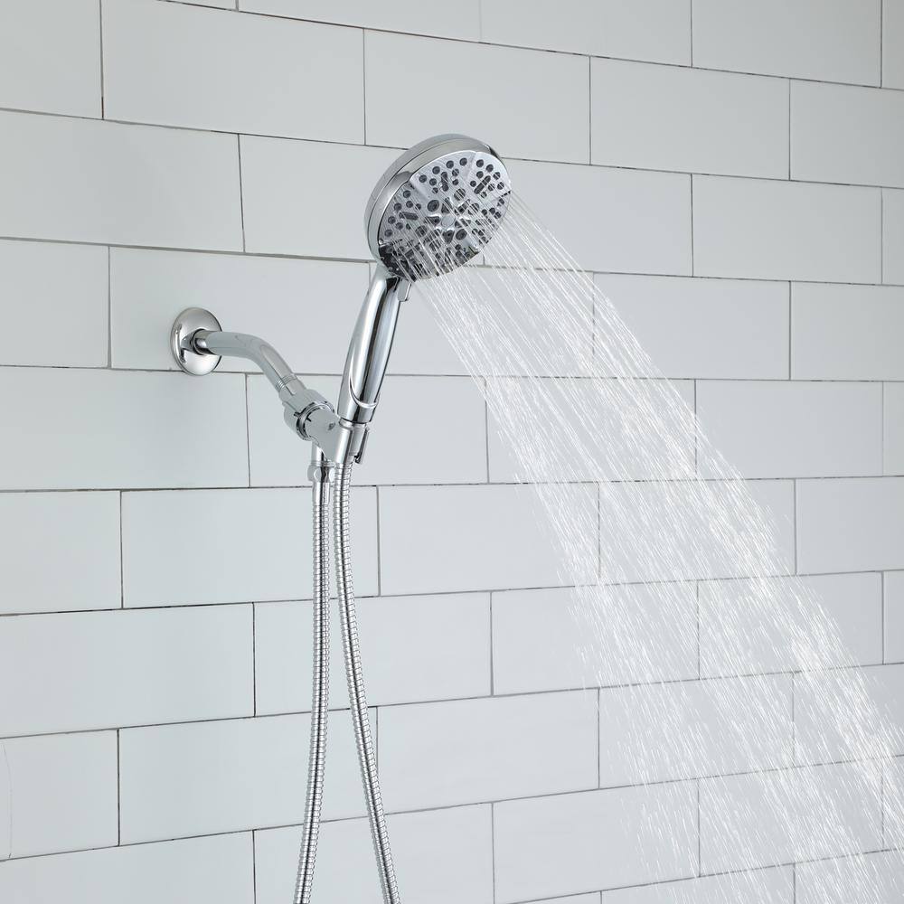 CASAINC 5-Spray Patterns with 1.75 GPM 5 in. High Pressure Wall Mount Handheld Shower Head in Chrome CASATW201-5CH