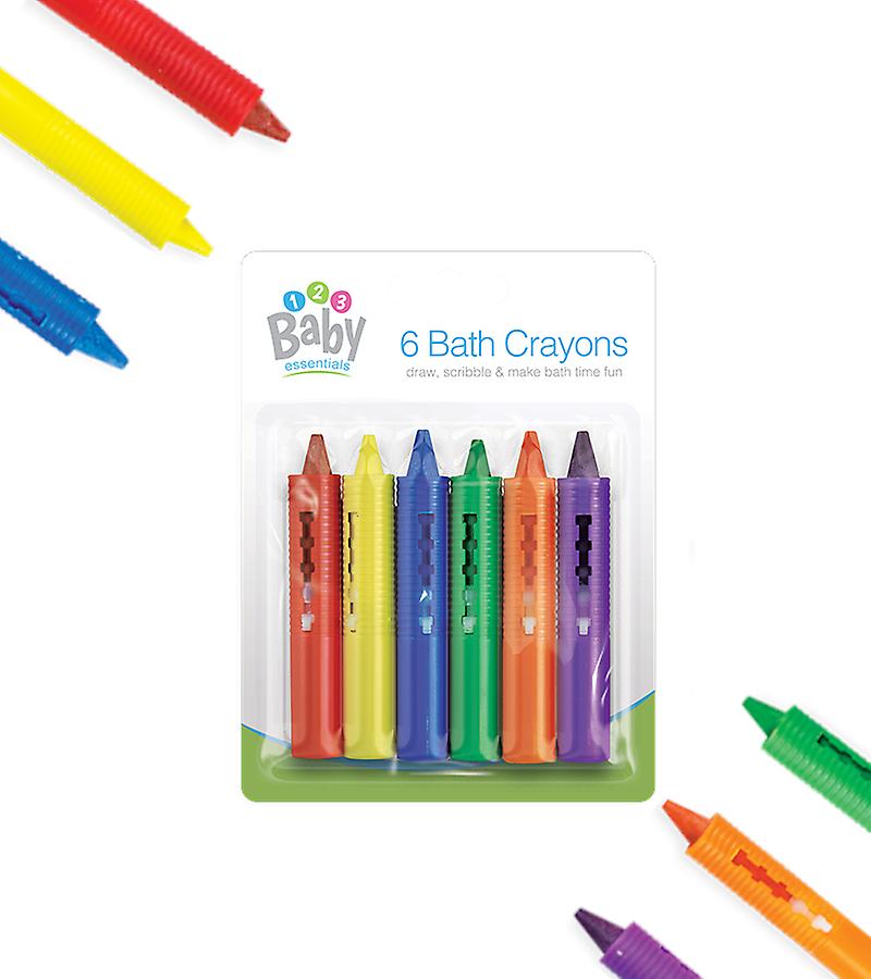 Bath Crayons For Draw， Develop Creativity， Imagination， Scribble And Make Bath Time Fun， Easy Washable Wipe Clean-6 Pack