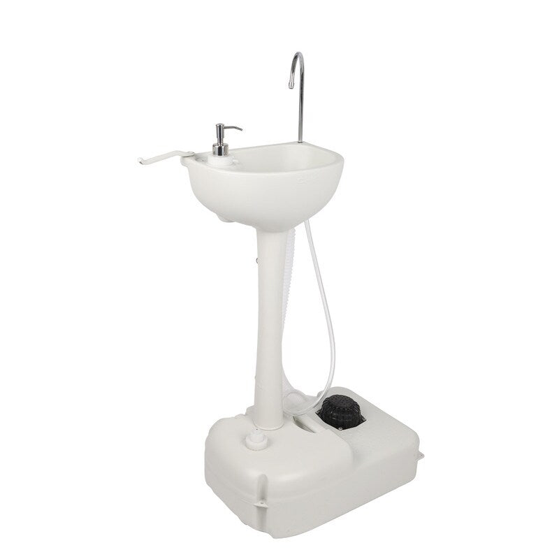 Portable Removable Outdoor Wash Basin White