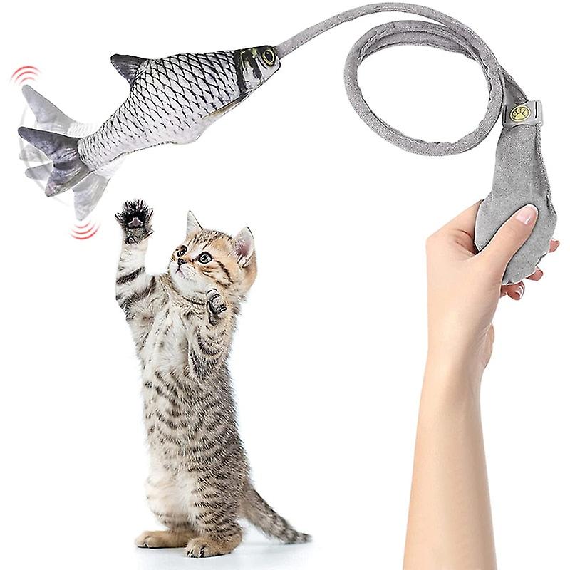 Floppy fish bell interactive cat toy