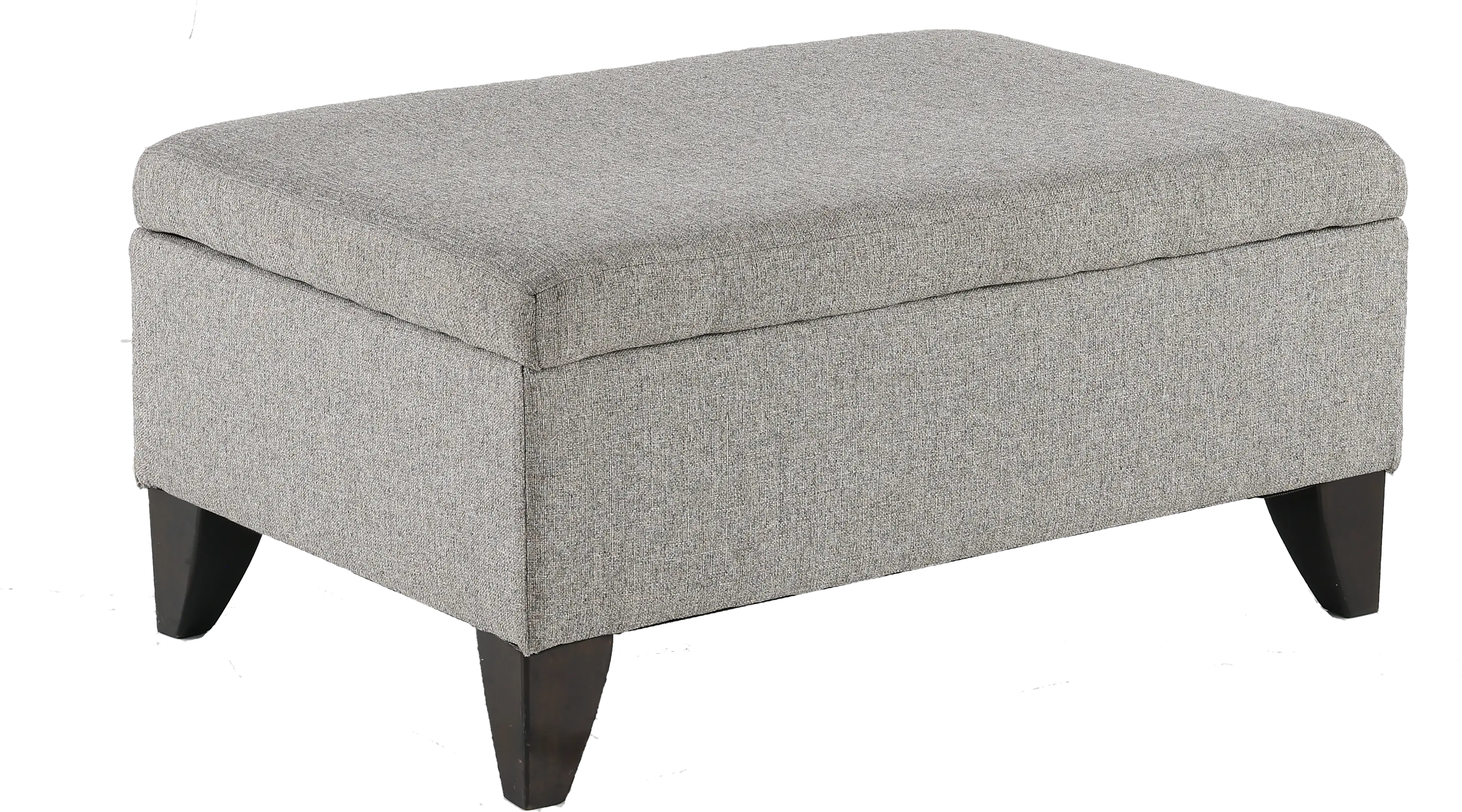 Aquarius Slate Gray Storage Ottoman