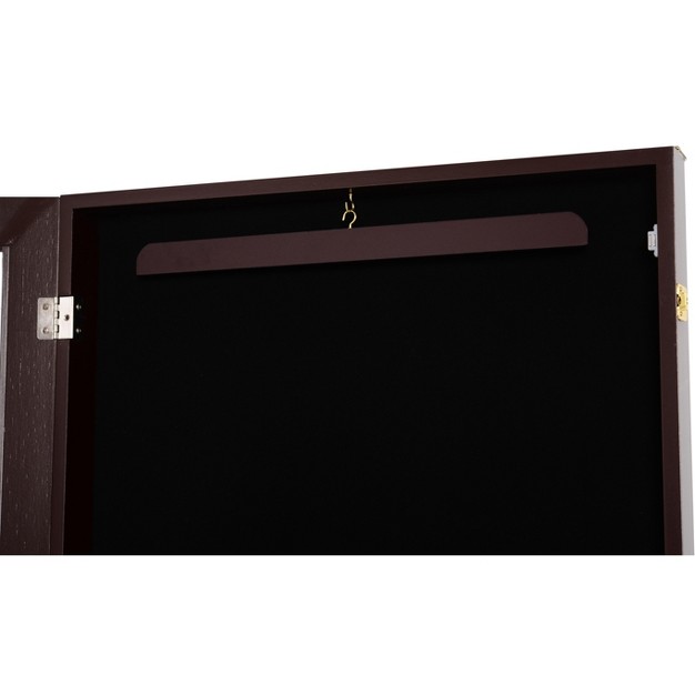 X 24 quot Uv resistant Sports Jersey Frame Display Case Cherry Brown