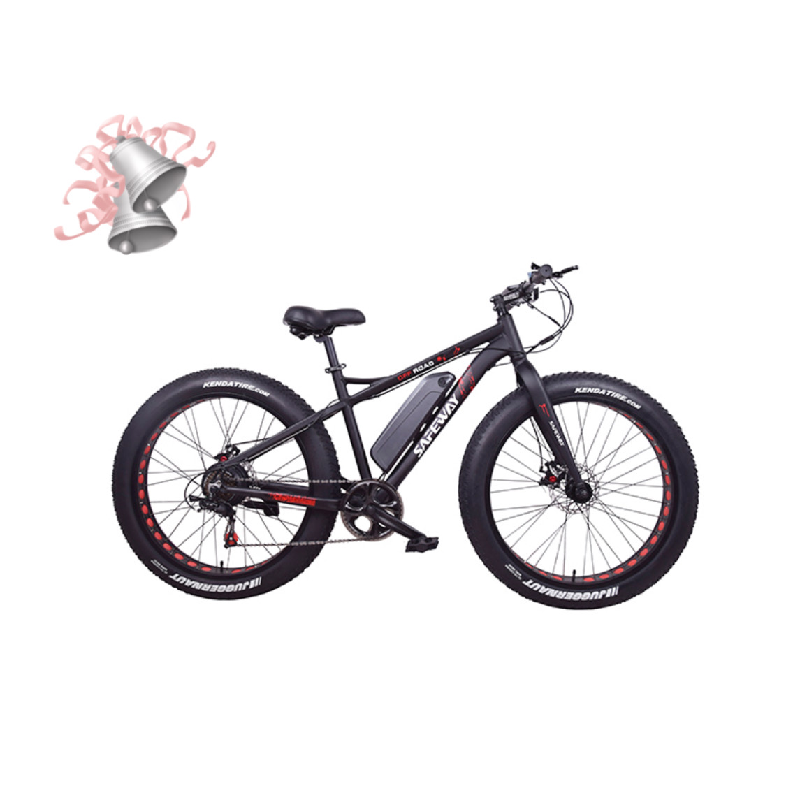 Safeway CE Certificate 26x4.0 Fat Tire Bicycle Electric Mountain Bike LCD Display 48V 500W 10AH  Electric Mountain MTB Bike