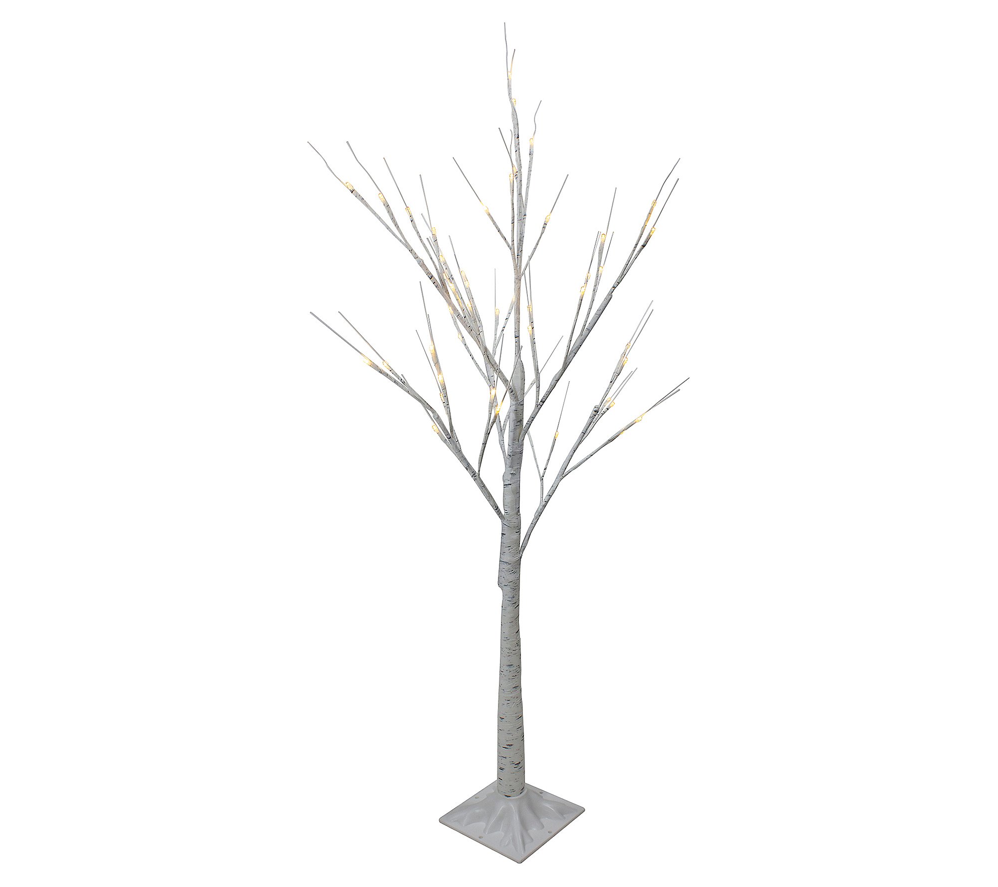 Northlight 4' White Birch Tree Outdoor Decor -hite Lights