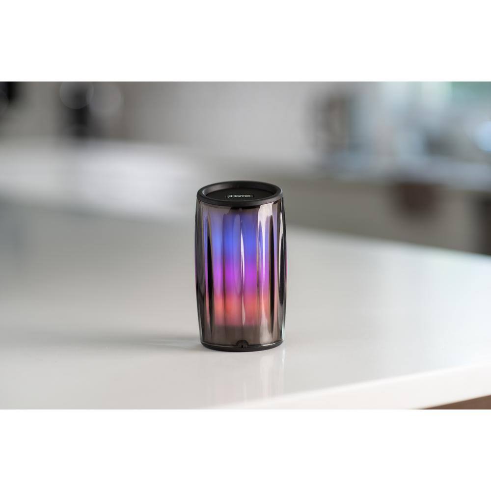 iHome PLAYGLOW Rechargeable Color Changing Portable Bluetooth Speaker IBT780B