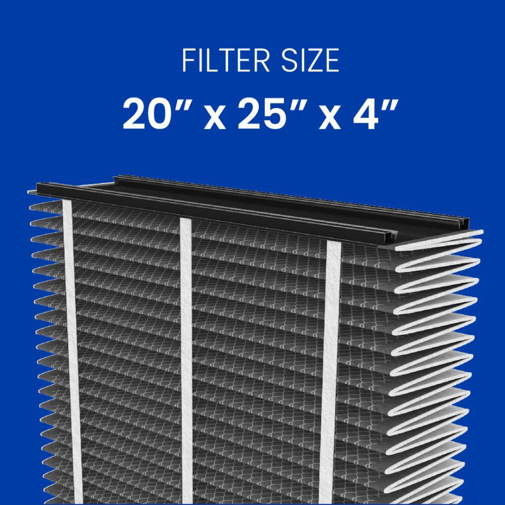 AprilAire 16x25x4 413CBN Carbon Air Cleaner Filter for Whole-House Air Purifier Models 14101610241024164400 MERV 13+ (2pk) 413C02