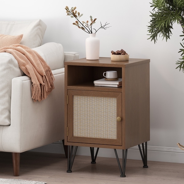 Pilster End Table with Storage by Christopher Knight Home