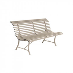 Banc FERMOB Louisiane - Banc de jardin en métal 150cm 3 personnes