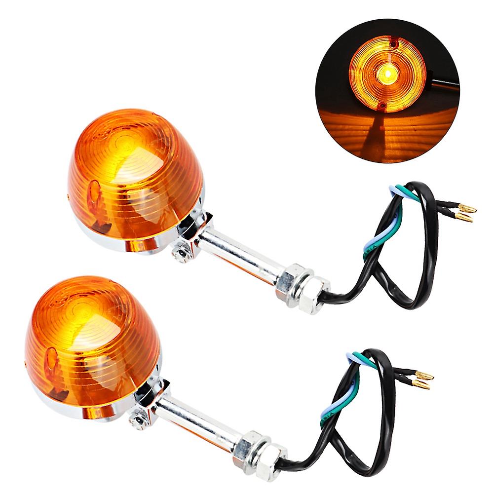 2pcs 12v Turn Signal Light 8mm For Honda C70 Ct70 Ct90 Xl100 Cb350 Cm400 Cb450 Cb750