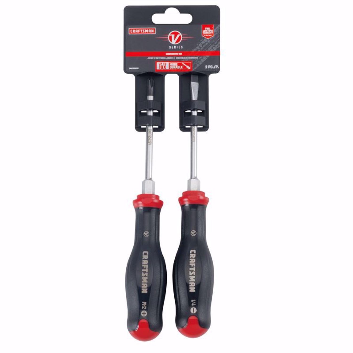 Craftsman V-Series Phillips/Slotted Precision Screwdriver Set 2 pc