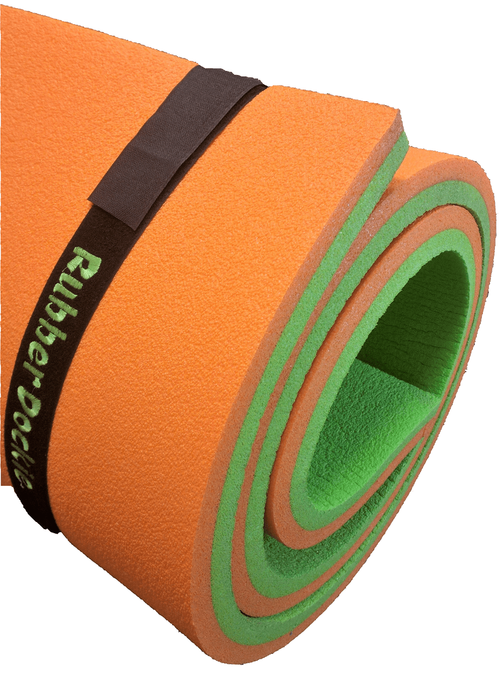 Rubber Dockie 9x6 ft Premium Foam Floating Water Mat Pad (Green and Orange)