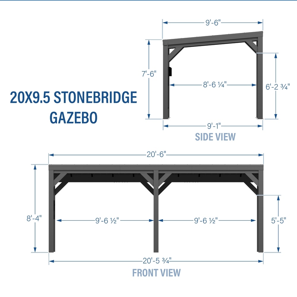 Backyard Discovery 20' x 9.5' Stonebridge Gazebo