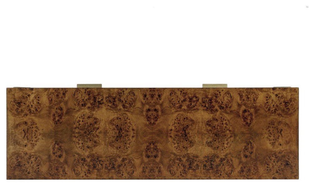 Kai Console Table  Traditional Burl   Midcentury   Console Tables   by Lighting New York  Houzz