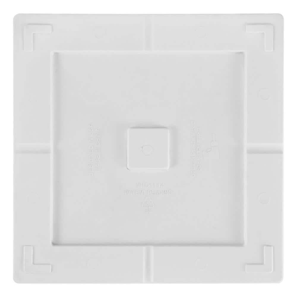 Vigoro 20 in. Eden Large White Resin Square Planter (20 in. L x 20 in. W x 20 in. H) HD1114-089