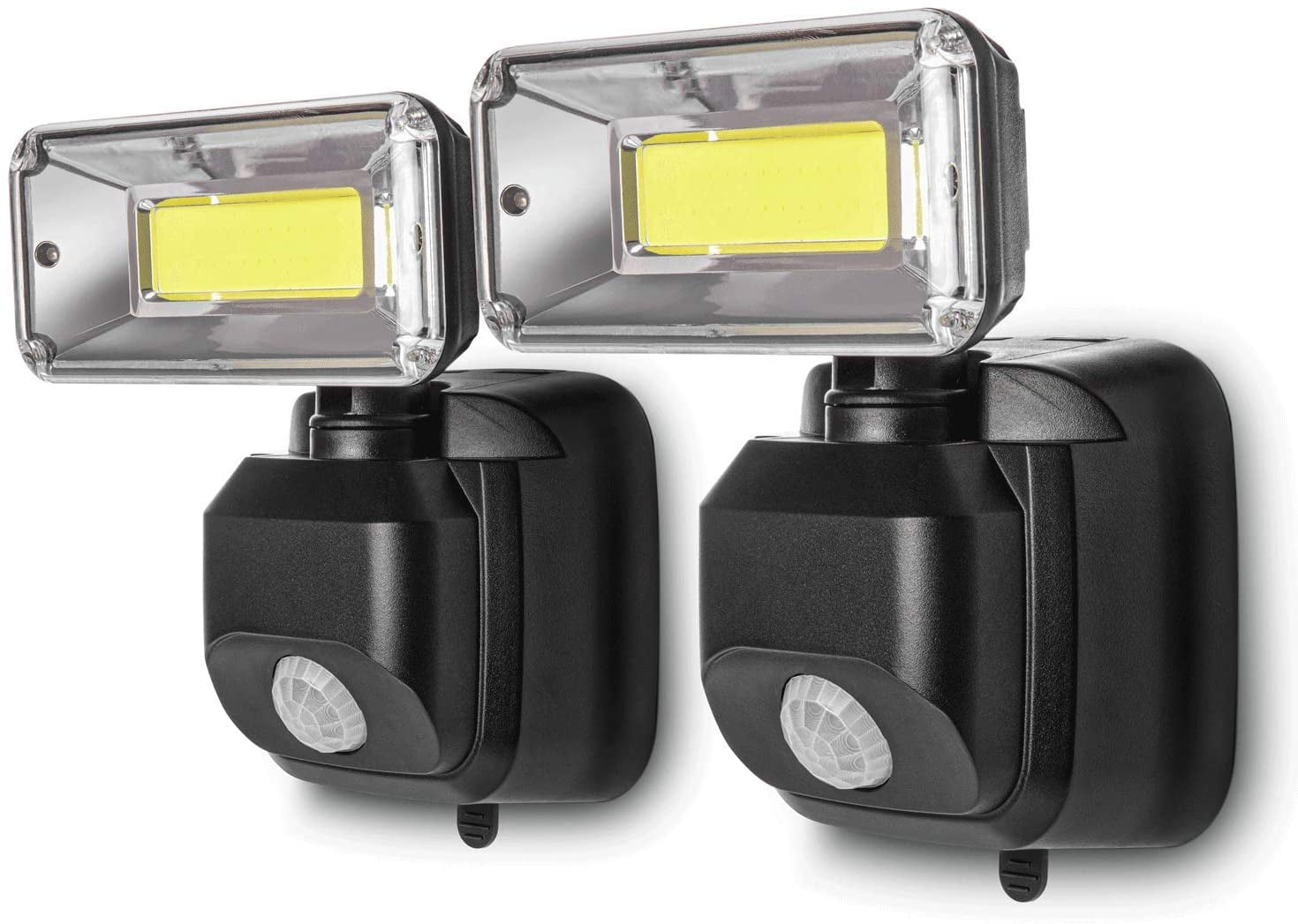 Home Zone Security Battery Powered Motion Sensor Light - Wall Mountable， LED， 2-Pack