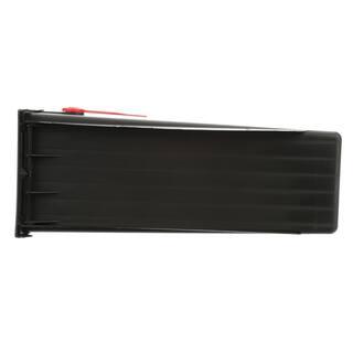 Architectural Mailboxes Parsons Black Medium Plastic Post Mount Mailbox PL10B0AM