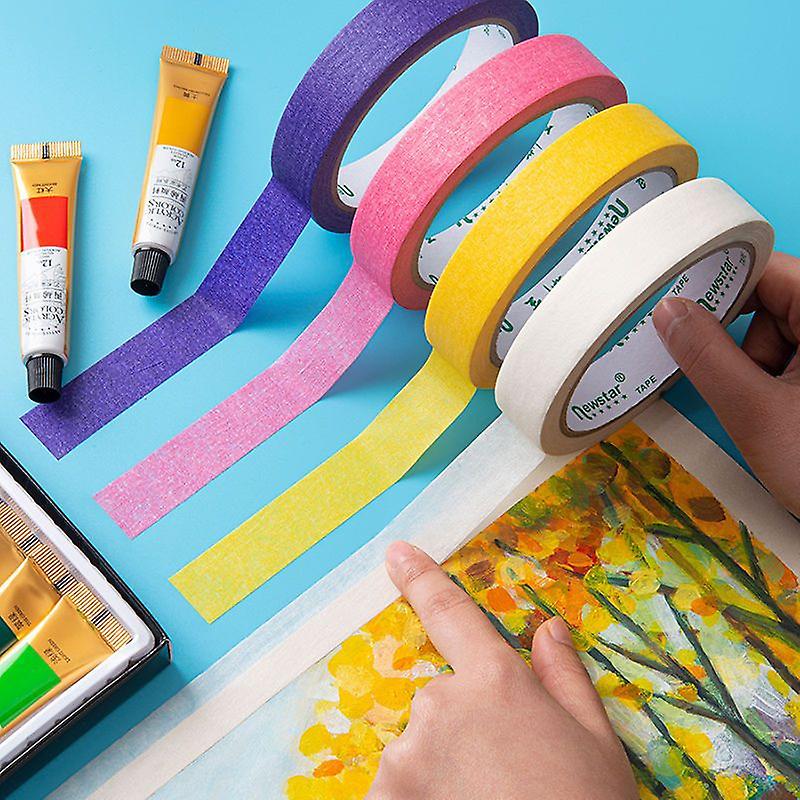 20m Coloured Masking Tape Set Of 10 Rolls For Crafts And Diy Projects