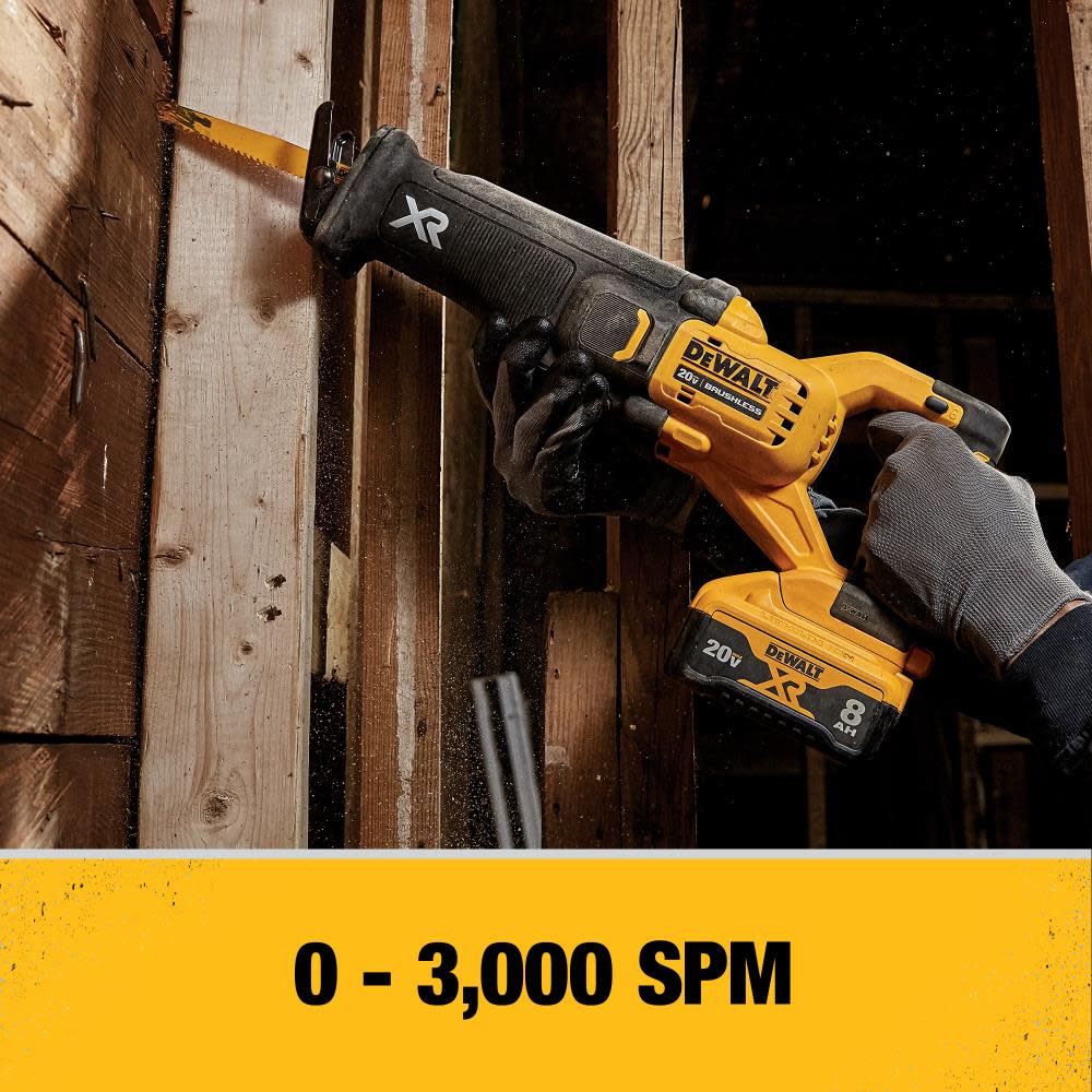 DEWALT 20V MAX XR Reciprocating Saw Power Detect Brushless Bare Tool