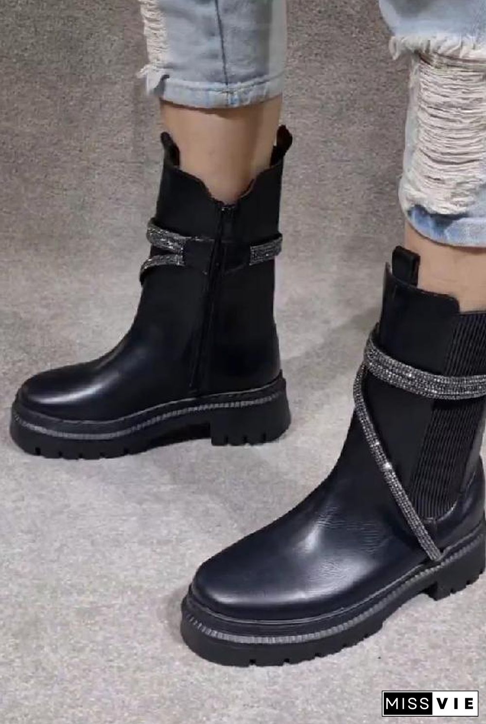 Diamond Chain Boots