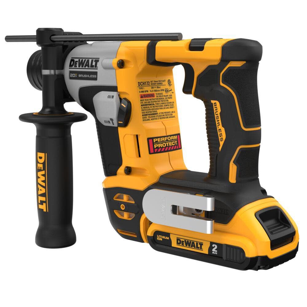 DEWALT ATOMIC 20V MAX 5/8" Brushless SDS PLUS Rotary Hammer Kit DCH172D2 from DEWALT