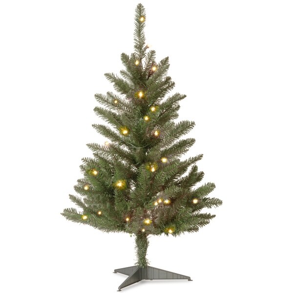 National Tree Company 3 ft. Kingswood Fir Pencil Tree with Clear Lights