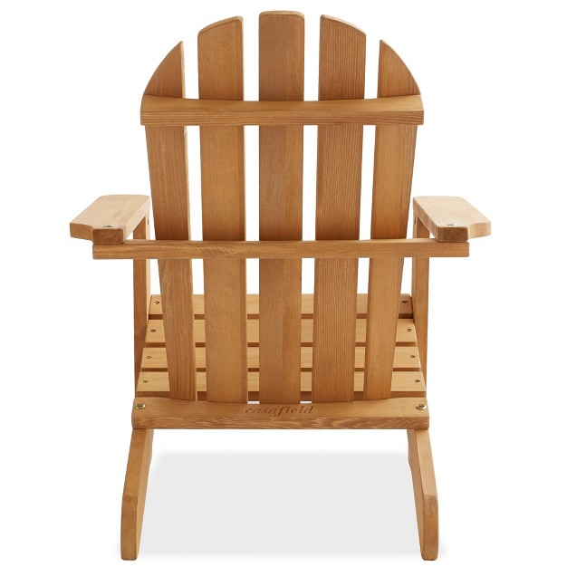 Casafield Children x27 s Adirondack Chair Cedar Wood Outdoor Kid x27 s Chairs For Patio Deck Lawn And Garden Partially Pre assembled