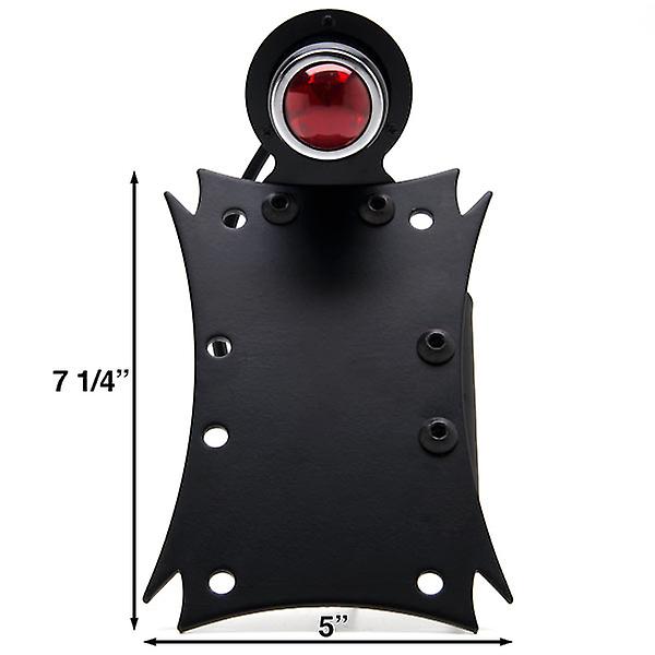 Axle Vertical / Horizontal Plate Holder Tail Light Compatible with Harley Davidson FXB Dyna Sturgis 80