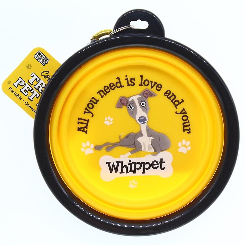 Wags and Whiskers Travel Pet Bowl - Whippet