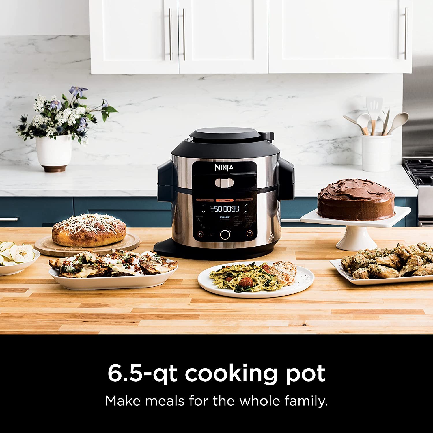 Ninja OL501 Foodi 6.5 Qt. 14-in-1 Pressure Cooker Steam Fryer with SmartLid