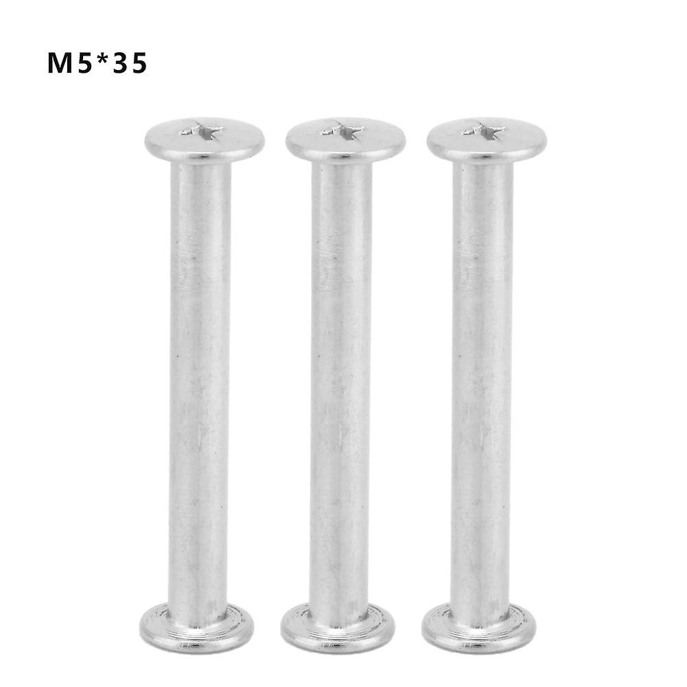 M5 35/40/45 Binding Screws Nickel Plated Binding Screws Nail Rivet Studs For Scrapbook Photo Albums/book Binding[m5*3520pcs]