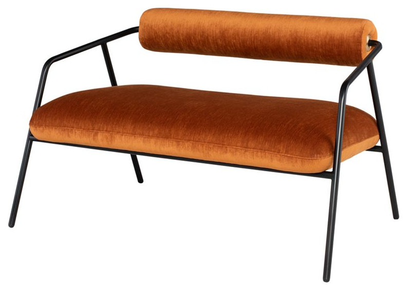 Nuevo Furniture Cyrus Double Seat Sofa   Midcentury   Sofas   by Unlimited Furniture Group  Houzz