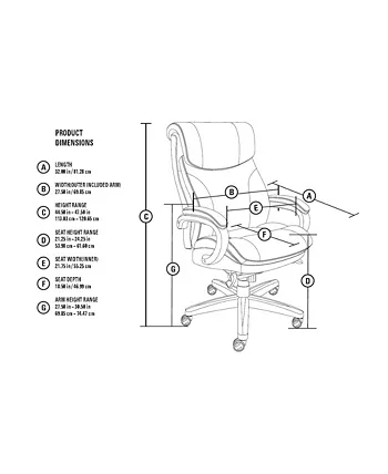 La-Z-Boy Big and Tall Trafford Executive Office Chair