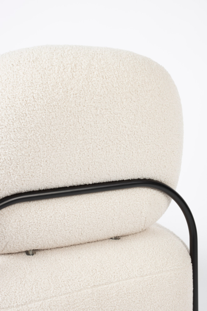 White Modern Lounge Chair  DF Polly   Midcentury   Armchairs And Accent Chairs   by Oroa   Distinctive Furniture  Houzz