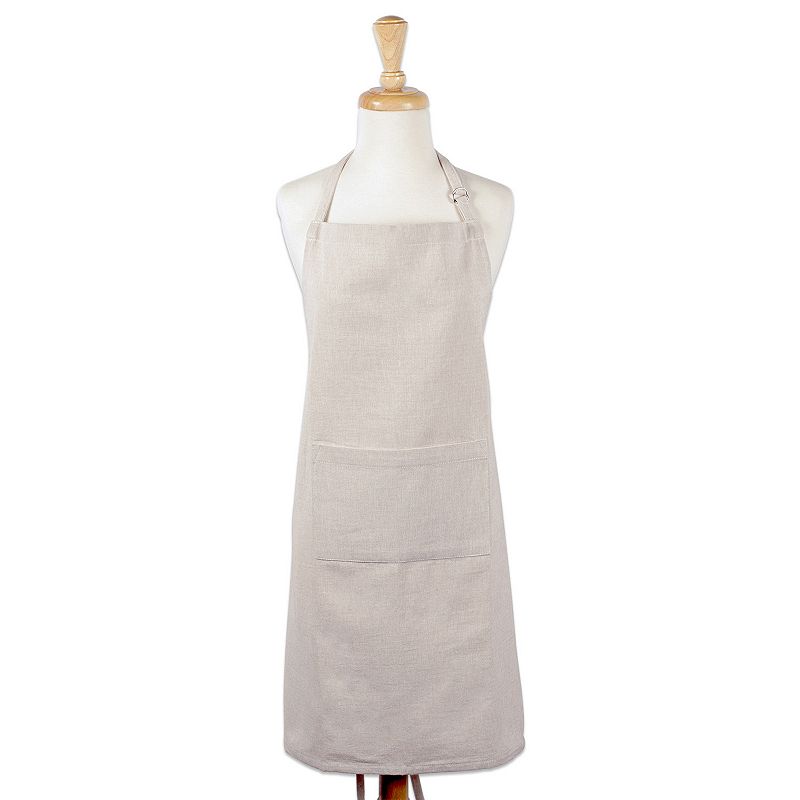 32 Natural Chambray Chef Kitchen Apron with Pocket and Extra Long Ties