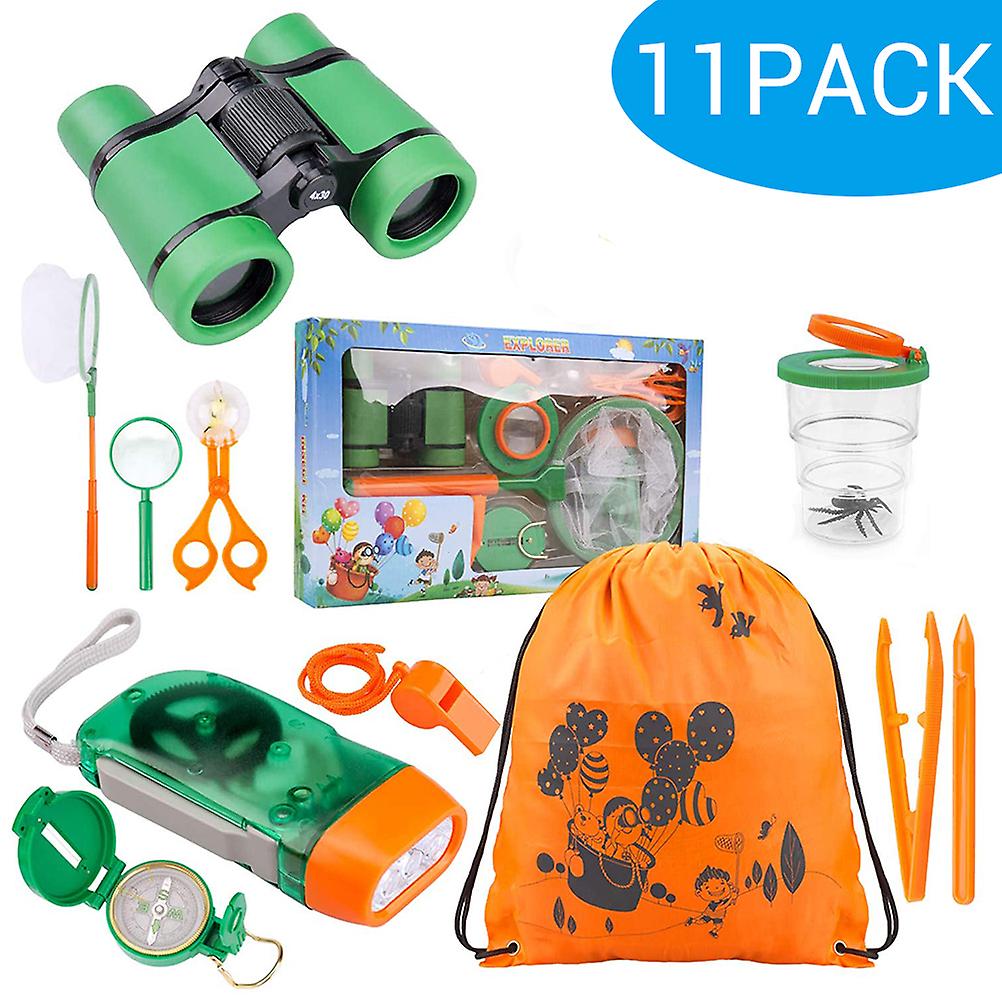 11pcs Children Outdoor Explorer Kit Outdoor Adventure Insect Capture Kids Toys