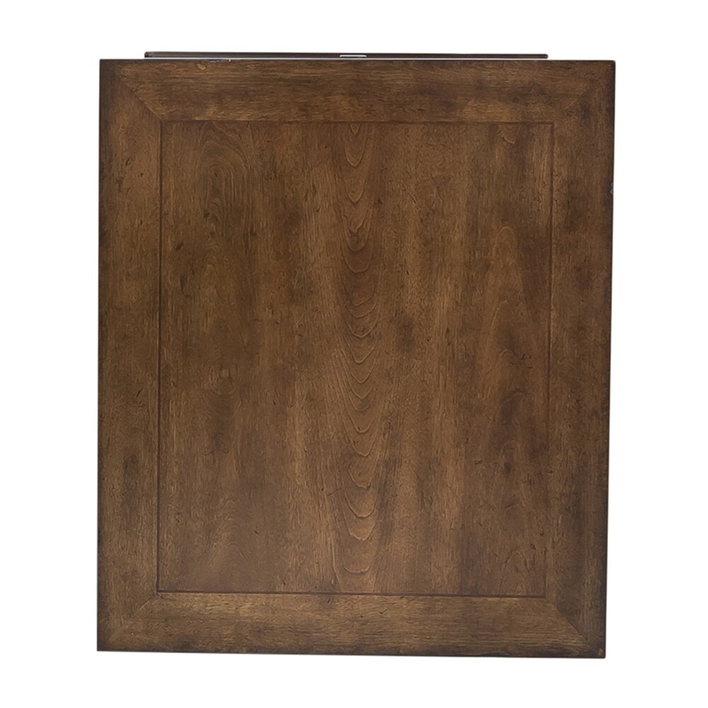 Tribeca Cordovian Brown Drawer End Table