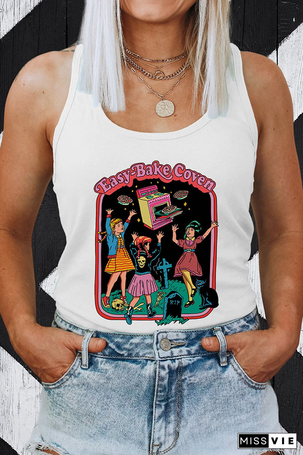 90s Horror Movie Fan Sleeveless Tank Top