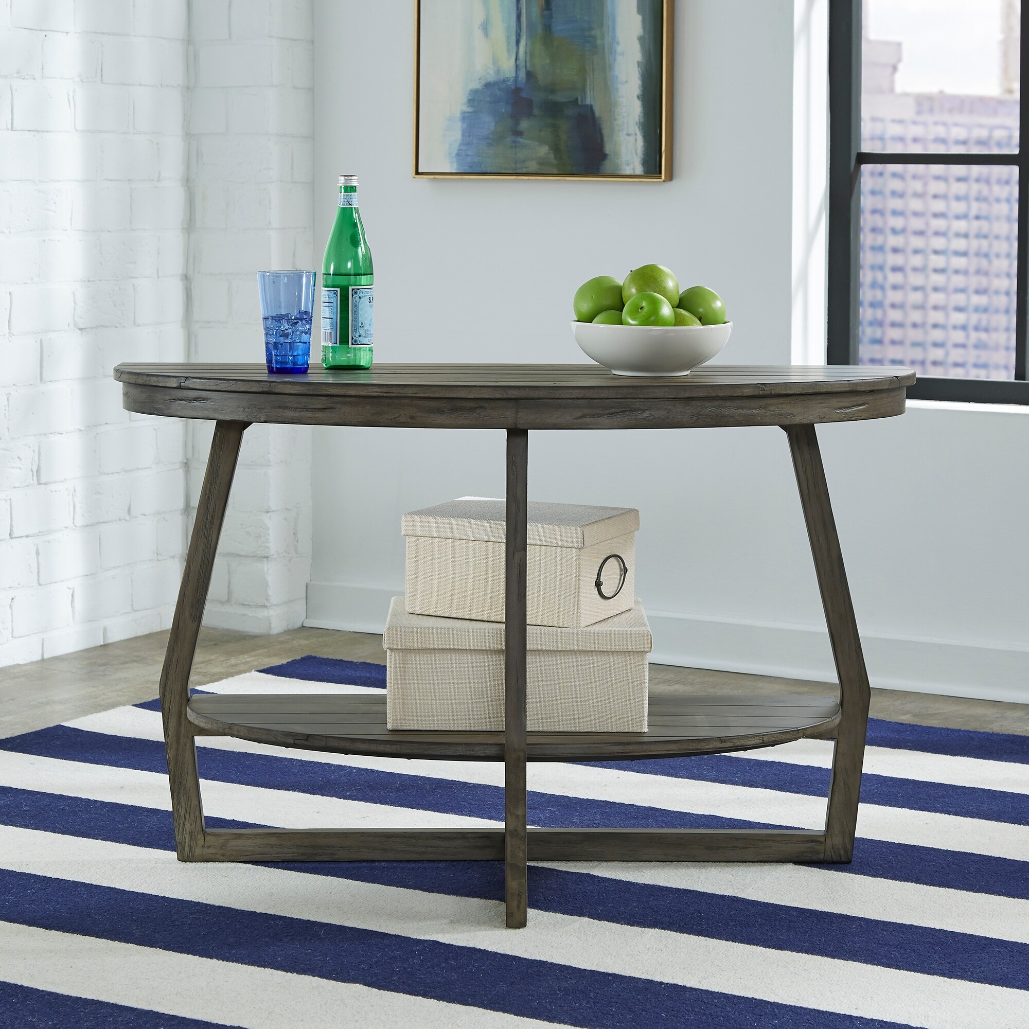 The Gray Barn Hayden Way Gray Wash Sofa Table