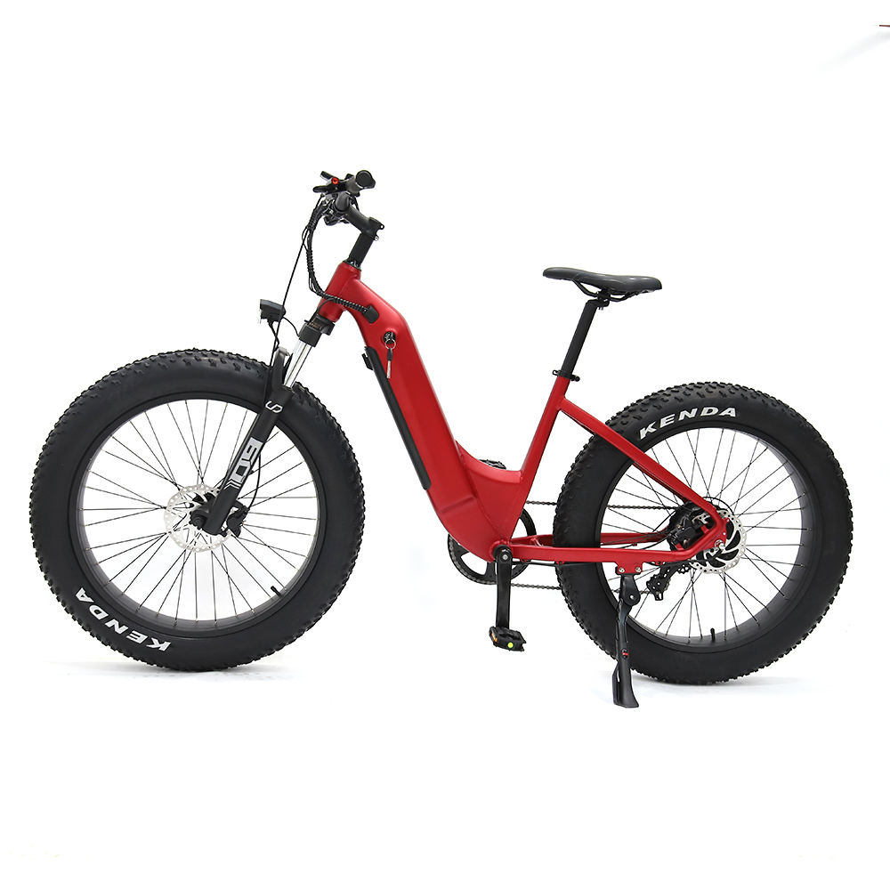 Ready To Ship Step Through Aluminum oy 500w Electric Fat Bike tire 26 Inch E Cycle