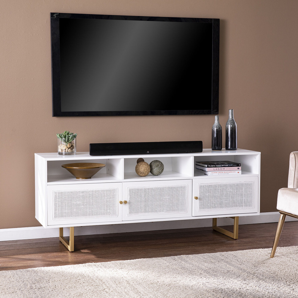 Mursley Media Console   Contemporary   Entertainment Centers And Tv Stands   by HedgeApple  Houzz