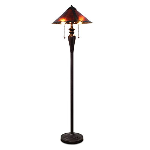 Meyda  26633 Stained Glass /  Accent Table Lamp From The  Poinsettia