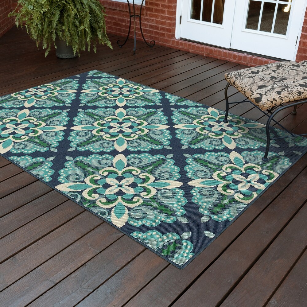 Style Haven Martinque Medallion Indoor Outdoor Area Rug