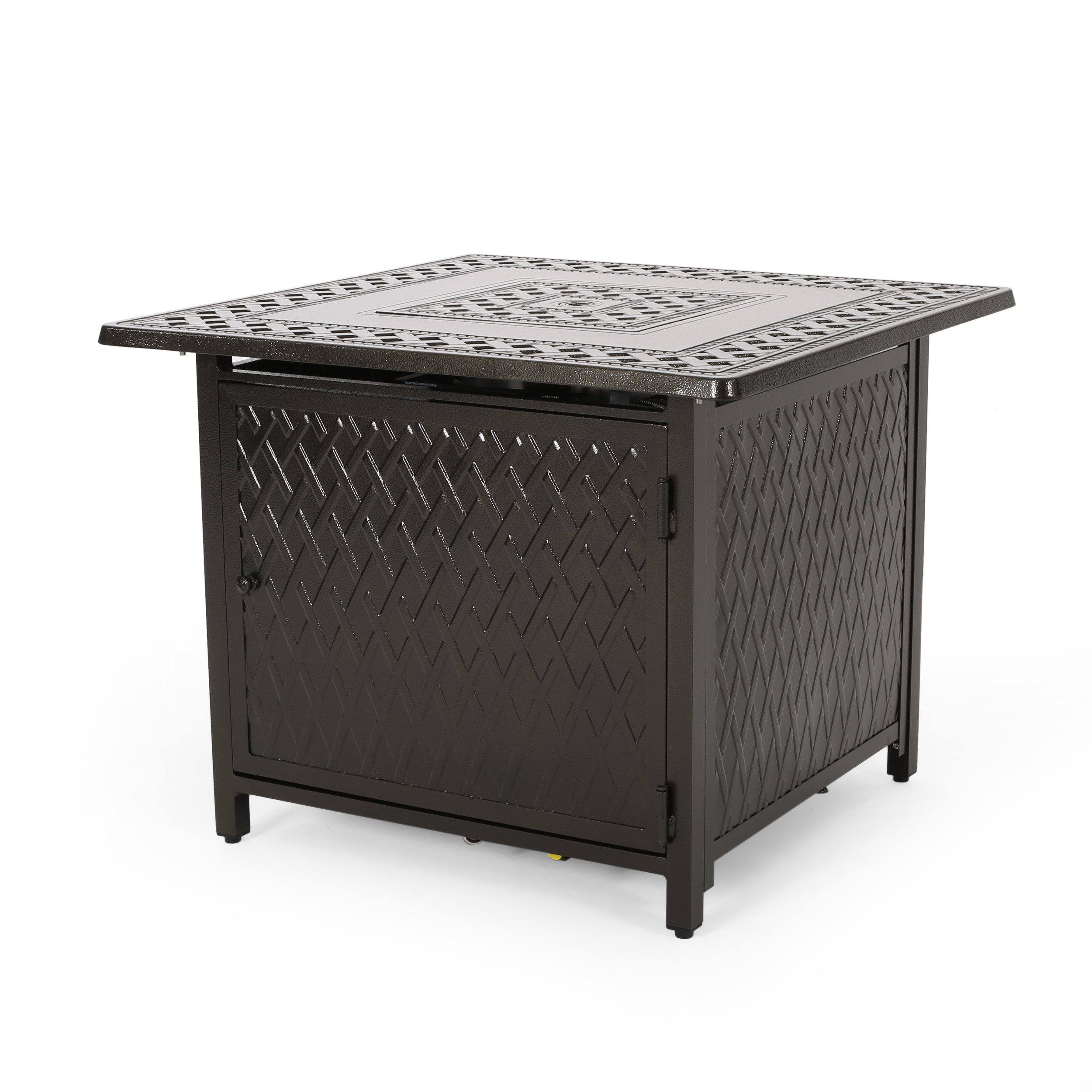 Dimitris Square Aluminum Propane Fire Pit