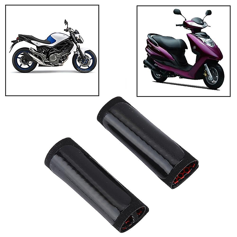 12V Motorcycle Waterproof Handlebar Heated Grips Warmer Temp Adjust CNC Switch