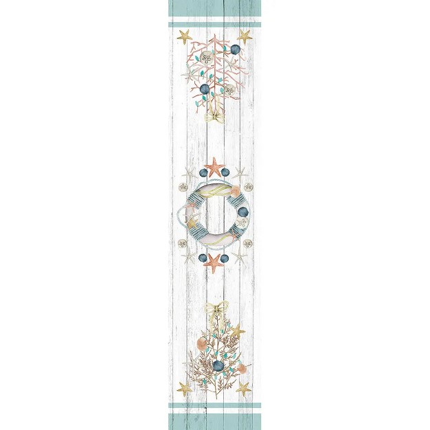 Laural Home Coastal Christmas Rectangle Table Runner