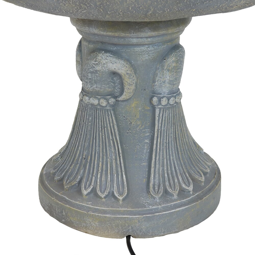 4 Tier Lion Head Outdoor Water Fountain Backyard Patio Feature   53\