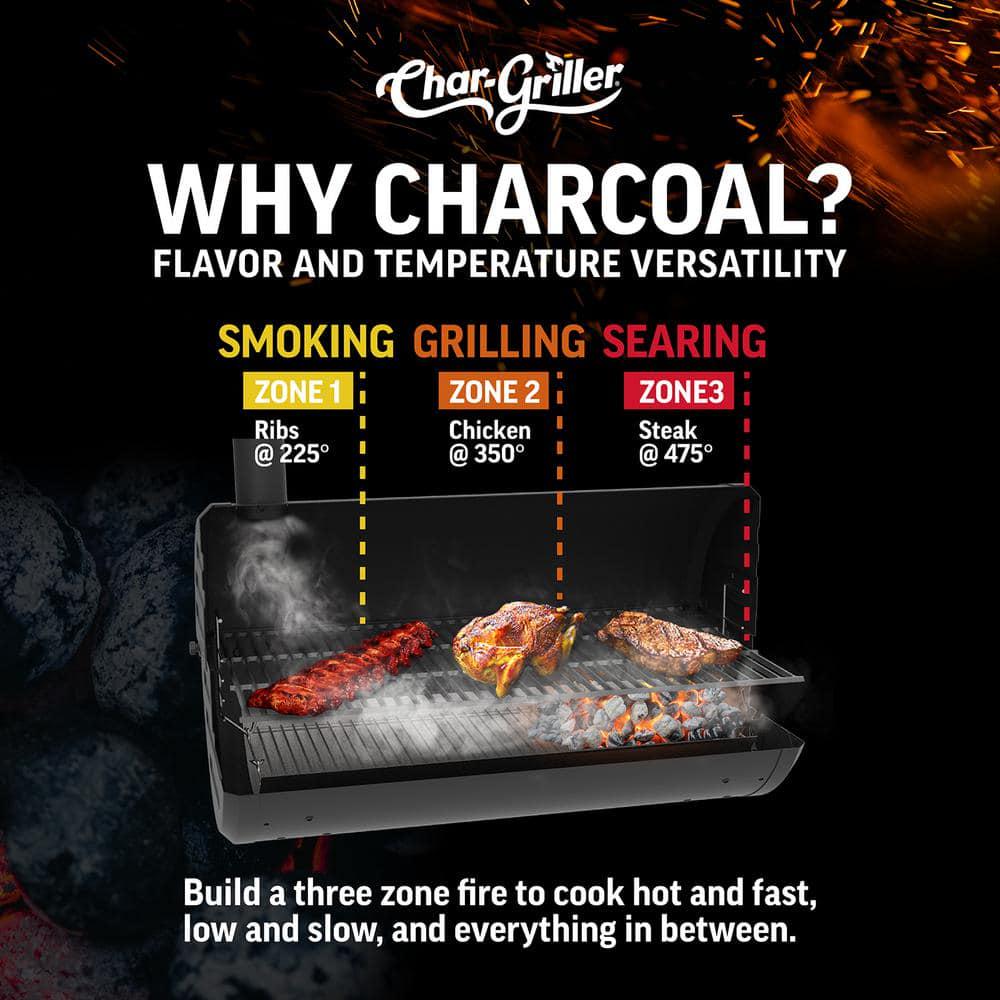 CharGriller Classic Charcoal Grill in Black